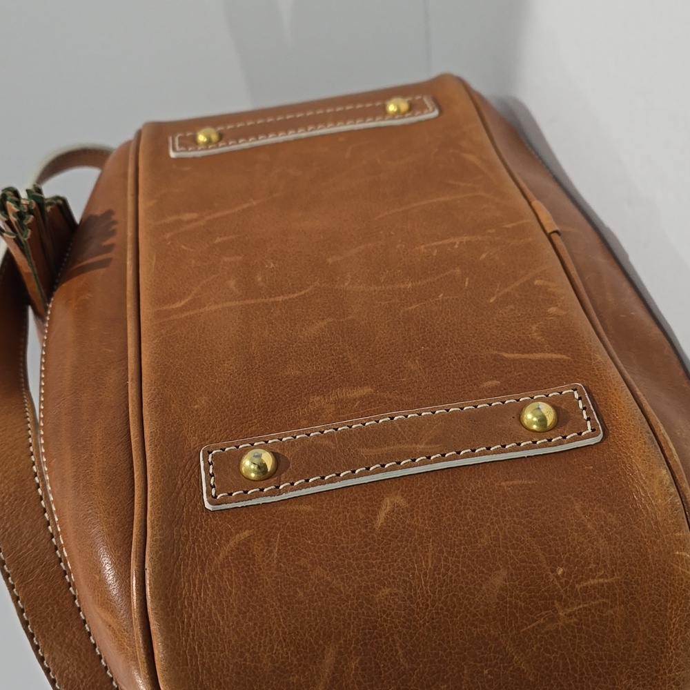 NWT â
Dooney & Bourke Florentini Natural Leather Drawstring Bag ⨠New with Tags - Picture 8 of 16